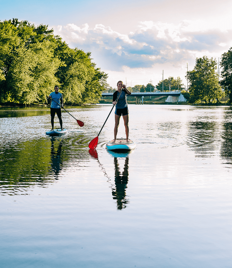 Tuscarawas River Paddle Boarders